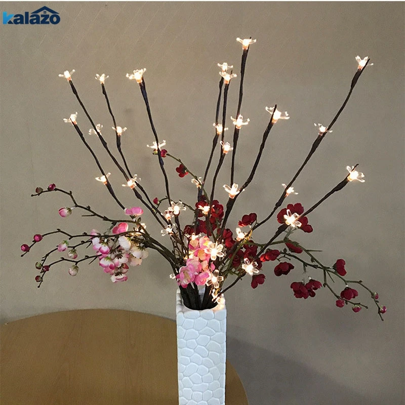 

DIY LED Tree Branch /Cherry blossoms Light Battery Operated Starburst Holiday Light with Remote Control Decoration for Garden Ro