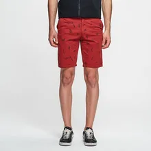 Htlb Лето г. для мужчин принт хлопок х/Б мужские шорты Slim Fit по колено повседневное одежда Высокое качество, большие размеры