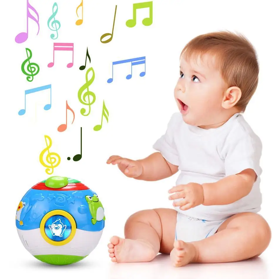 

Included Educational With Ball Baby Sound Toy Light 3 1 Kids AA Not Music x Cartoon Children Multifunctional Battery 5V