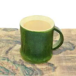 Чистый натуральный бамбук чашка большая емкость зеленый экологически чистый чай зеленый натуральный ручной работы бамбуковые чайные