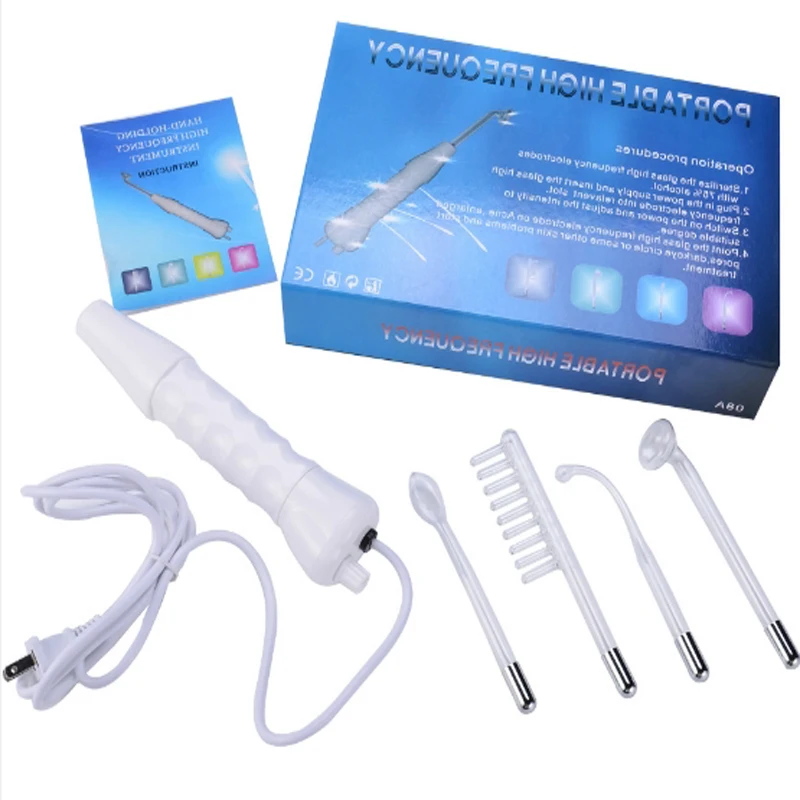 

4 in 1 High Frequency Remover Facial Skin Care Facial Spa Salon Acne Therapy Device Darsonval Wand