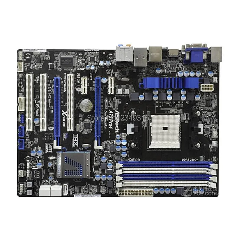 

For ASRock A75 PRO4 Original Used Desktop Motherboard A75 Socket FM1 DDR3 SATA3 USB3.0 ATX