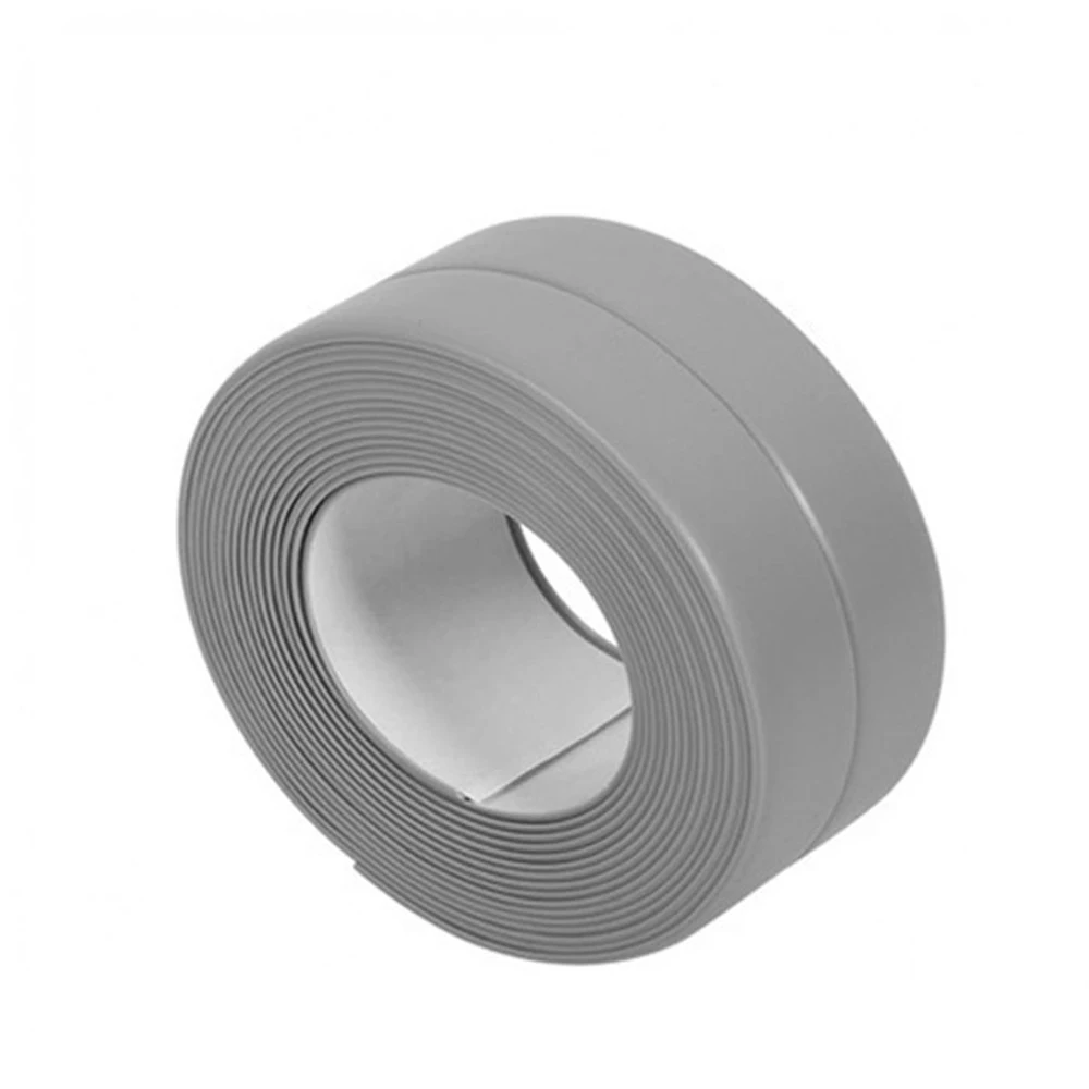 

Grey Protective Sealer Tape Self Adhesive Bath Wall Sealing Strip Sink Basin Edge Trim Kitchen Tool Moisture-proof Anti-mildew