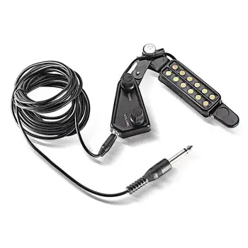 

SEWS-12 Sound Hole Guitar Pickup Acoustic Electric Transducer for Acoustic Guitar Magnetic Preamp with Tone and Volume Control