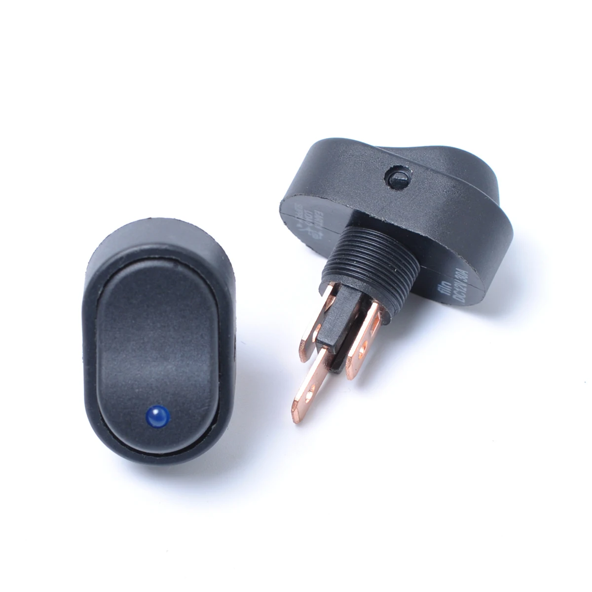 Пластиковый автомобильный кулисный переключатель 12V 3 Pin On Off (синий