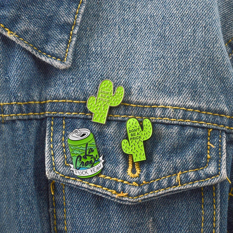 

LNRRABC Cute pins collection Animal Fruit Dinosaur Cat Lemon Peach Cactus Camping Kawaii Brooches Lapel pin women accessories