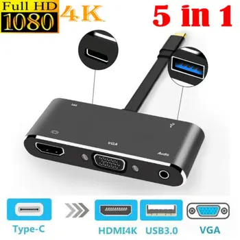 

Type-C to 4K HDMI USB 3.0 Charging HUB Adapter USB-C 3.1 Converter For Macbook
