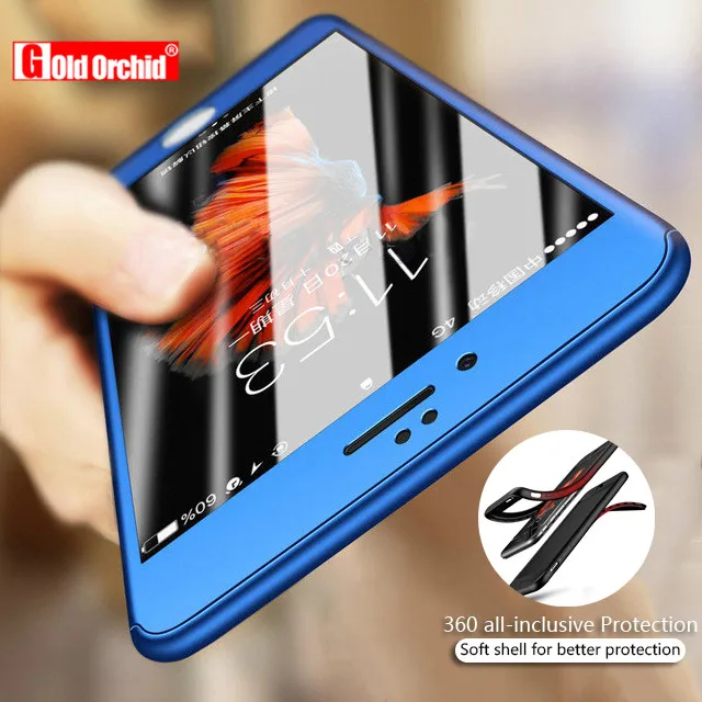 

360 Full Cover Phone Case For iPhone X 8 6 6s 7 Plus 5 5s SE TPU Soft Protective Cover For iPhone 7 8 Plus Case Cover