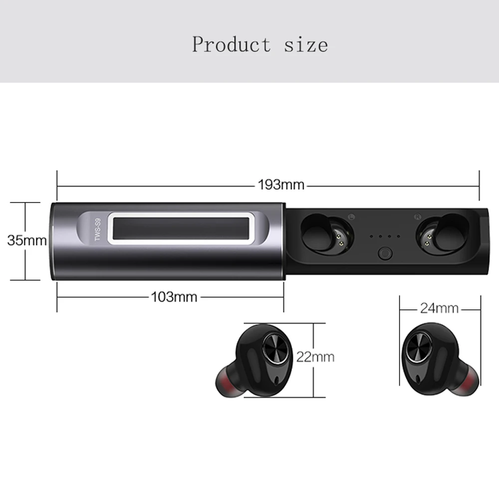 VAORLO Bluetooth 5 0 TWS настоящие беспроводные наушники спортивные стерео мини гарнитура
