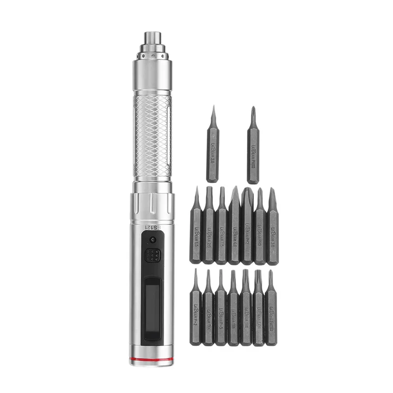 

Upgraded MINI ES121 Electric Screwdriver Smart Repair Tools Built-in STM32 Chip OLED with Screwbits Stainless Steel Repair Tools