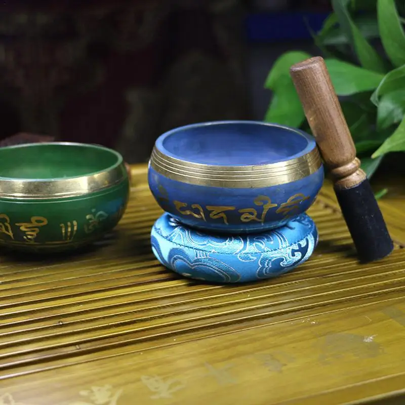 Кольцо медная поющая чаша, буддийская музыкальная чаша, непальская ручная Йога Звуковая Терапия чаша
