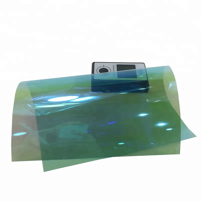 50 см X 152 см защита конфиденциальности VLT 50% Солнечный оконный оттенок синий фиолетовый, хамелеон Автомобильная цветная плёнка