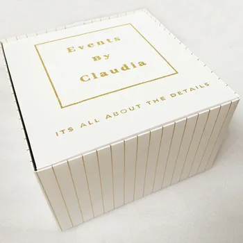 

6PCS lot 6 colors Custom name square folding bridal party gifts boxes personalized wedding Groomsman bridesmaid gift box