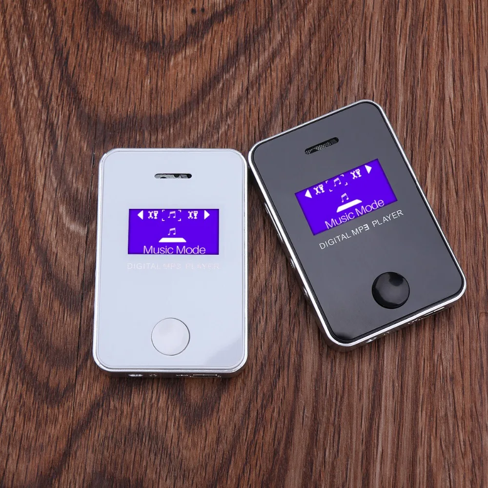 

FORNORM MP3 Player Speaker 1.1Inch Screen Sports Digital Compact And Portable Mini MP3 Max Micro SD Card With Charge Cable