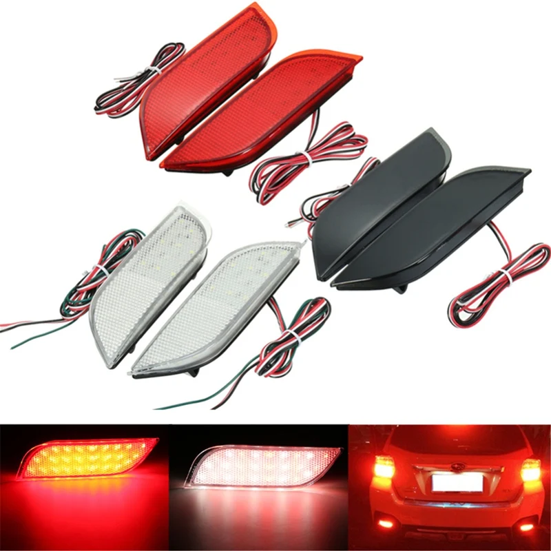 

2x 26 LED Rear Bumper Reflector Tail Brake Stop Driving Turning Light For Subaru /Impreza/XV/WRX/LEVORG/Crossover/Exiga