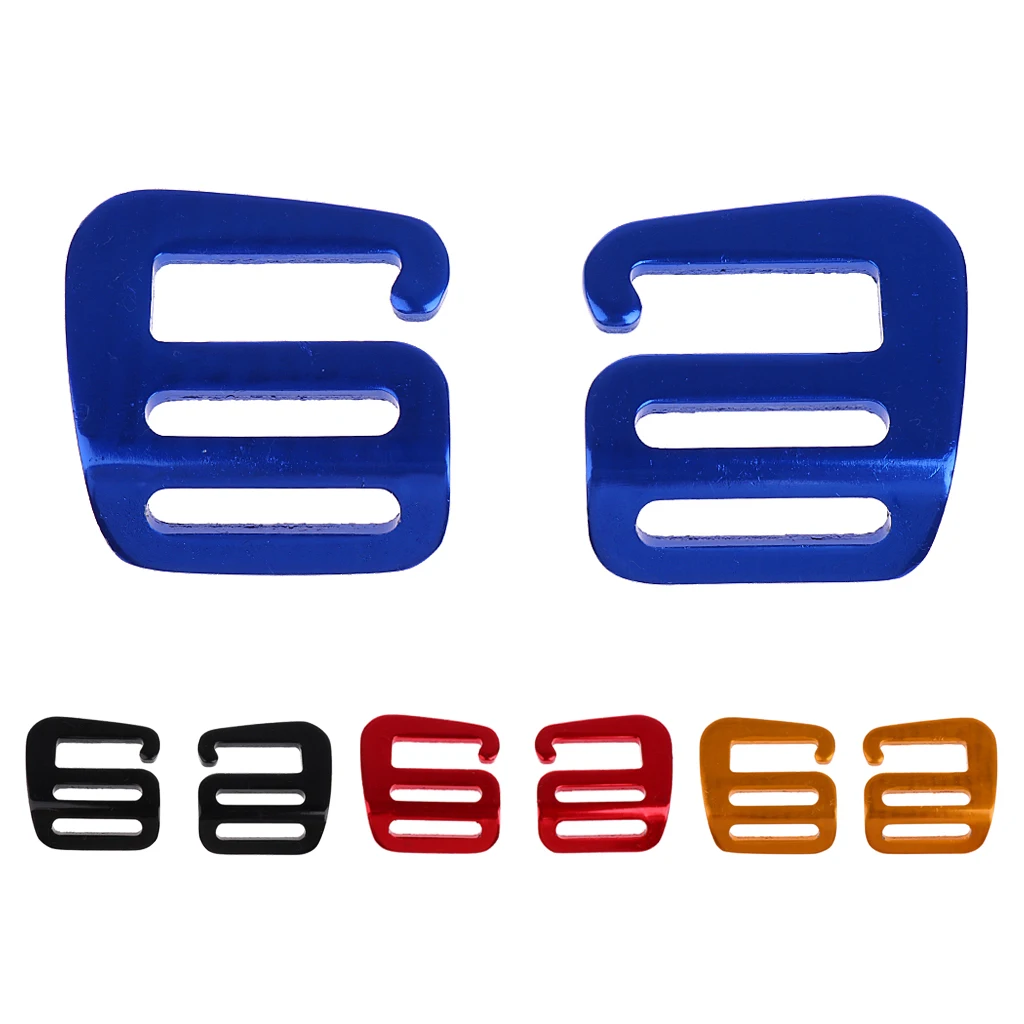 

1 pair Aluminum Alloy Quick Release G Hook Outdoor Webbing Buckle Left+Right For Backpack Strap Webbing Straps Clothing Belts