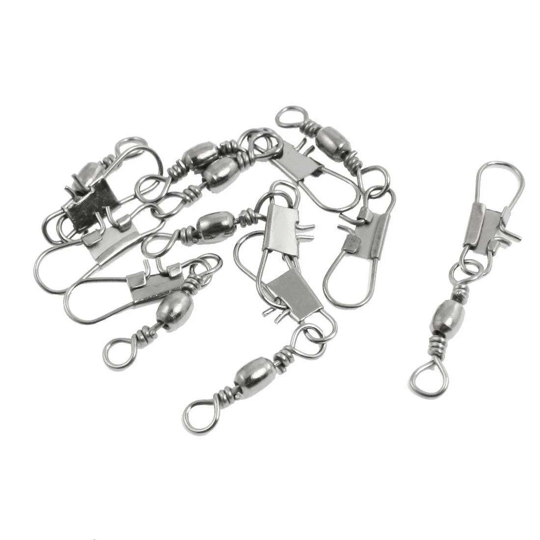 

1pcs Dark Gray Metal Fishing Lines for Hook Handle Rotating Connectors