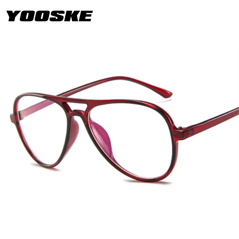 YOOSKE Брендовые очки, оправа для женщин и мужчин, очки для близорукости, винтажные прозрачные очки, женские модные дизайнерские поддельные очки
