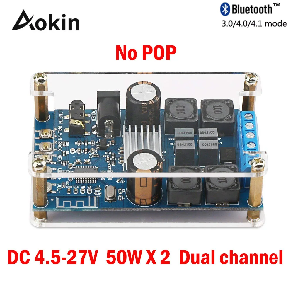 Плата усилителя Bluetooth BT 3 0 4 1 плата аудио цифровой усилитель беспроводной 2