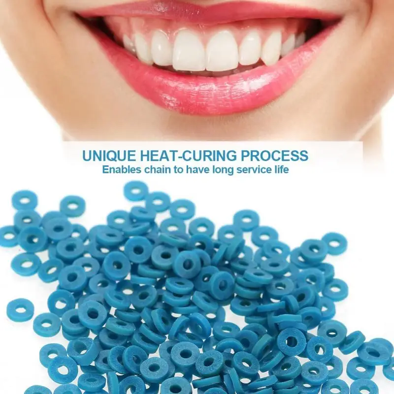 

1000pcsbag Dental Materials Orthodontic Separate Ties Elastic Ultra Continuous Chains Teeth