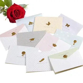 

10PCS Grateful Greeting Card with Envelopes Teachers Day Holiday Gift