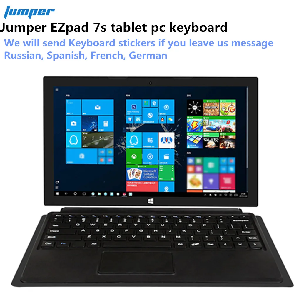 

Jumper EZpad 7s tablet pc keyboard Magnetic Docking Interface QWERTY Layout Comes with Touchpad keyboard With Different Language