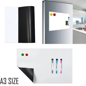 

A3 Size Magnetic Fridge Sticker Removable soft whiteboard For Refrigerator Wall Magnets Memo