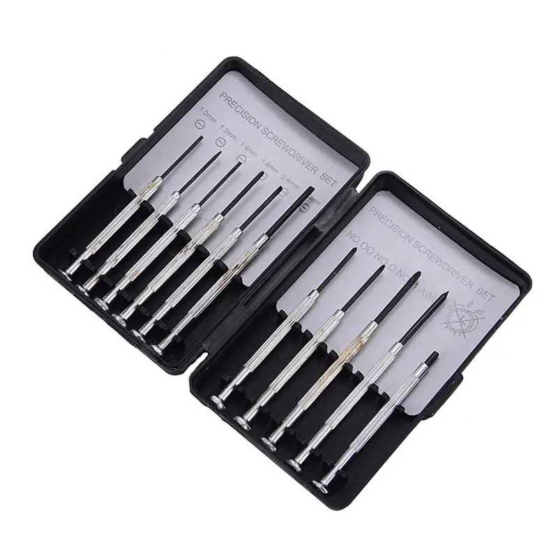 11 Piece Mini Precision Screwdriver Set - Jewellers Glasses Phone Repair Tool Parts | Инструменты