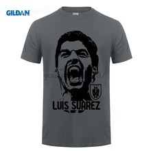 GILDAN funny men t shirt Luis Alberto Suarez Liverpool Uruguay La Liga Champions League 100% cotton tshirt jersey