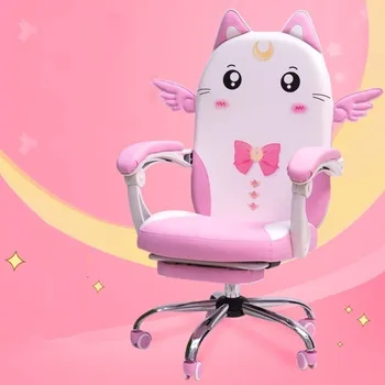 

Pink Colour Lovely Main Sowing Household Dormitory Modern Concise Student Direct Seeding Game gaming Chair office furniture