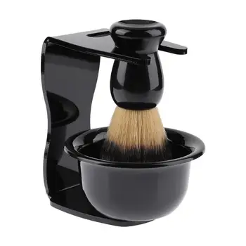 

3 in 1 Shaving Soap Bowl+Shaving Brush+Shaving Stand Bristle Hair Shaver