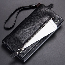 Wrist Long Multi-Function Card Position Men's Wallet Zipper Clutch Bag Mobile Phone Bag Purse Wrist Long Multi-Function Card Position Men's Wallet Zipper Clutch Bag Mobile Phone Bag Purse