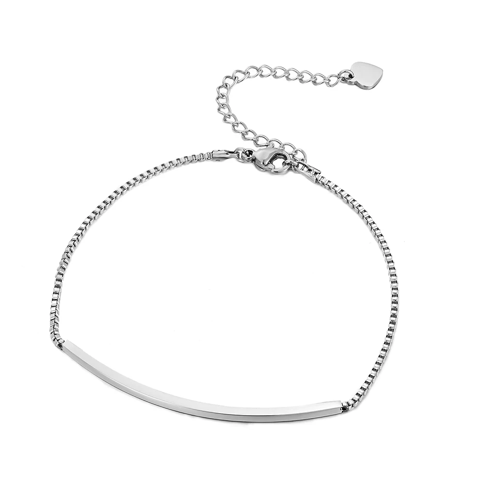 

JEBWMN 2019 Simple anklet chain with tube ankle bracelet New fashion summer jewelry on the leg for women wholesale price