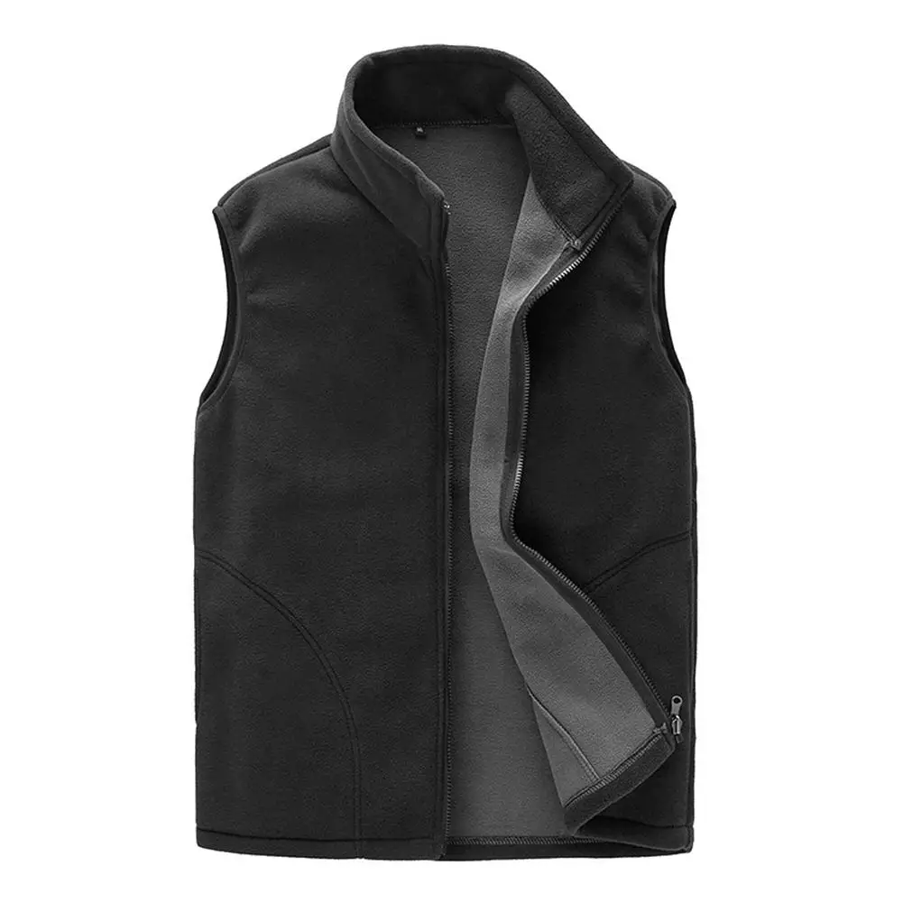 Skup Mężczyźni ciepły Zip polar na co dzień kamizelka wiosna mężczyzna kamizelka jesień ciepły bezrękawnik wspinaczka na zewnątrz piesze wycieczki Gilets Coat