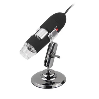 

Portable 25X-200X 2.0MP 8-LED Illuminated USB Digital Microscope Video Camera Magnifier (Black)