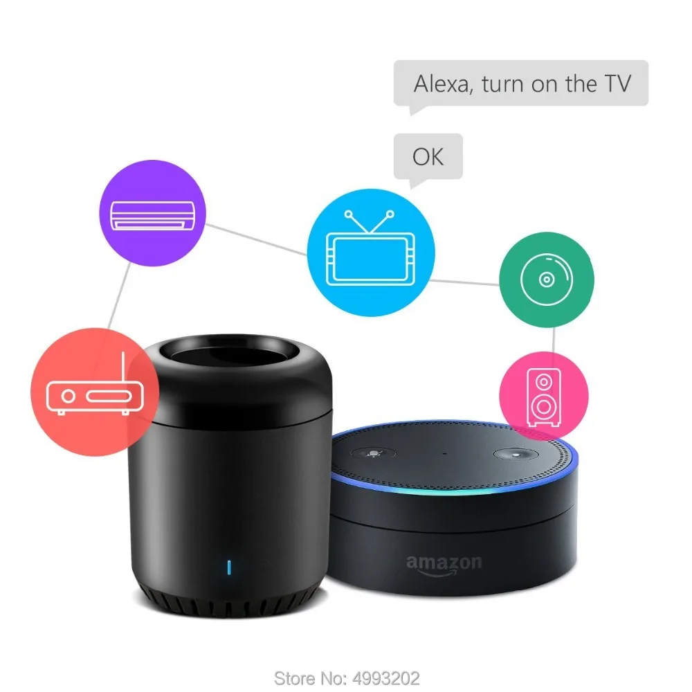 

Broadlink Smart Home Original RM Mini3 WiFi+IR+4G Remote Control AU UK US EU Plug Wireless Controller work for Alexa Google Home