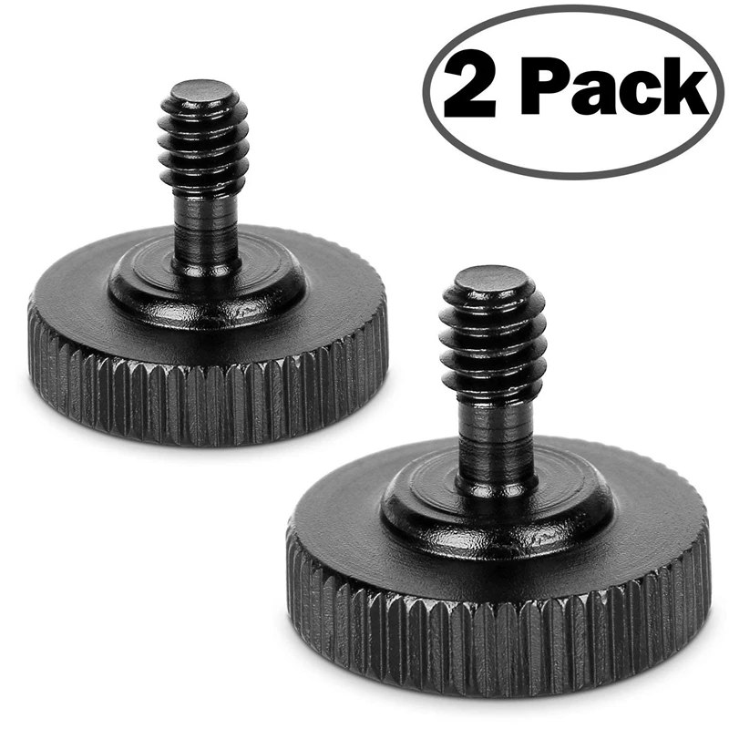 Thumb Screw Camera Quick Release 1/4 inch Thumbscrew L Bracket Mount Adapter Bottom inch-20 Female Thread (Pack of 2 | Электроника