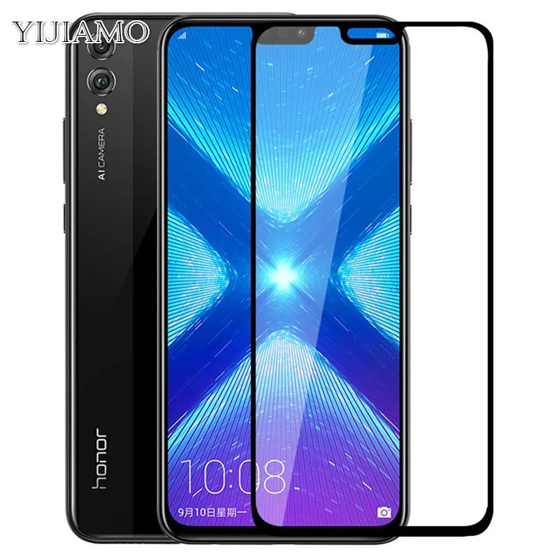 

Full Coverage Protection Glass Film For Huawei Honor 8X Screen Protector For huawei honor 8x Case Tempered Glass For Honor8X 9H