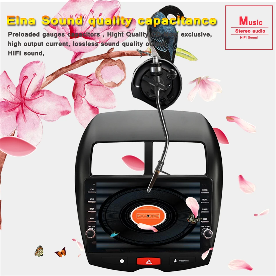 Sale android 9.0 2 din car radio multimedia dvd For Mitsubishi ASX 2011-2015 Octa Core 4G+64G car gps player 8 core Head Unit 5