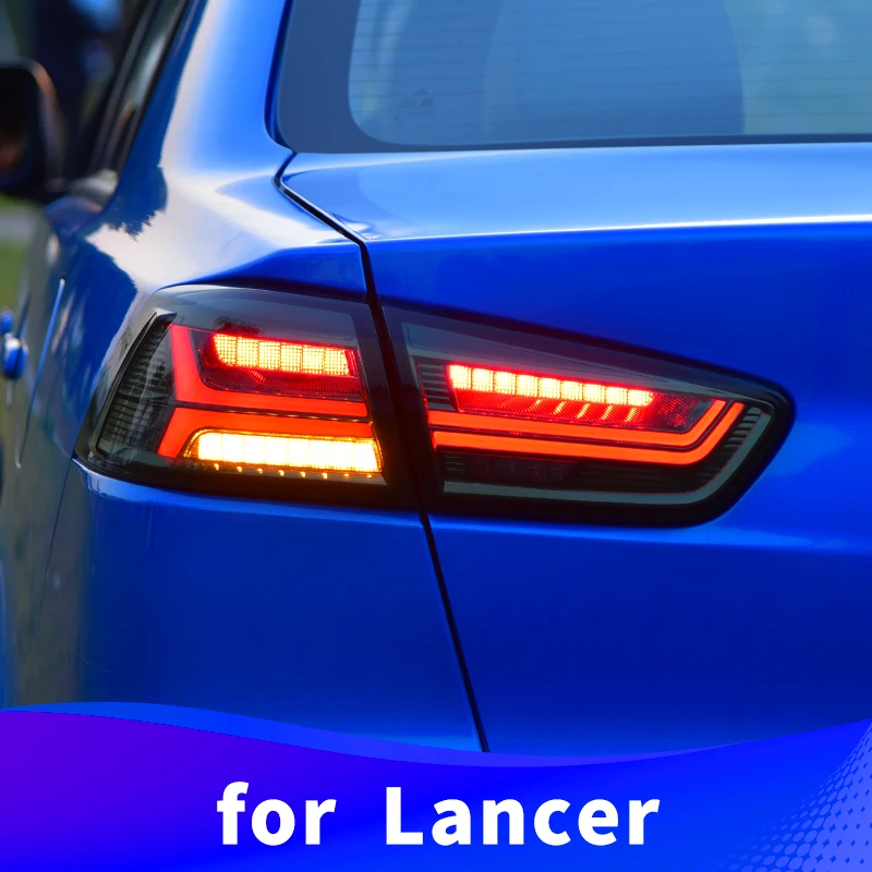 

Tail light Assembly for Mitsubishi Lancer 2009-2016 streamer LED turn signal LED brake light LED tail light
