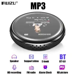 RUIZU M1 новый спортивный MP3 плеер мини Портативный студент HD Hi-Fi MP3 видео часы с радиоприемником запись по тревоге музыкальный динамик bluetooth