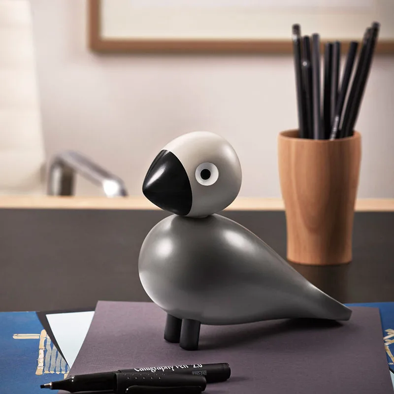 

Hot sales Wooden play The puppet puppet woodcarving decoration creative Home Furnishing bird of Denmark Small ornaments in room