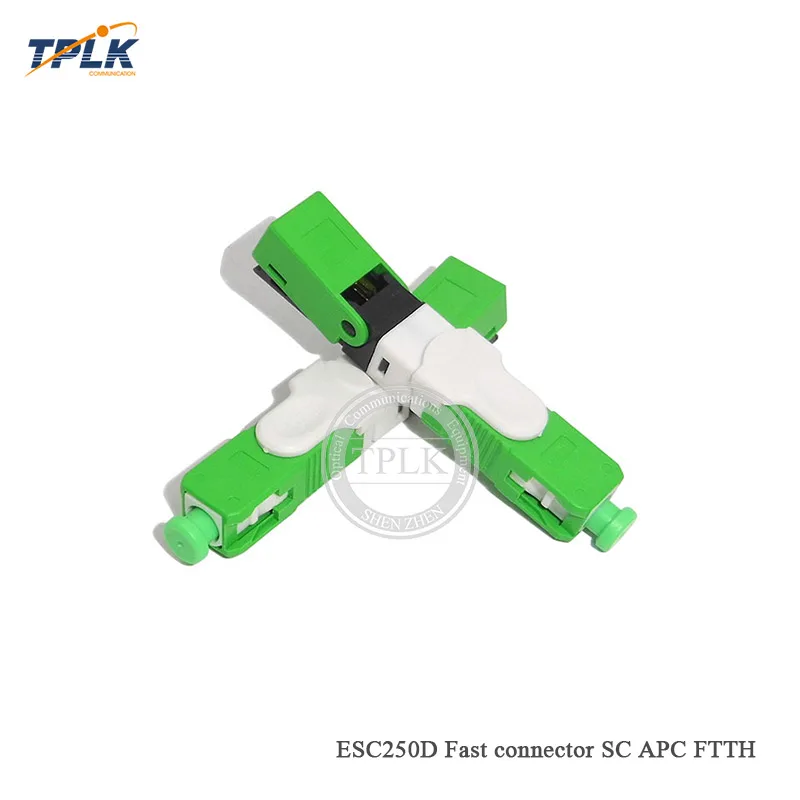 Последние 500 шт./лот ESC250D SC APC Быстрый разъем FTTH полевой сборки Волоконно