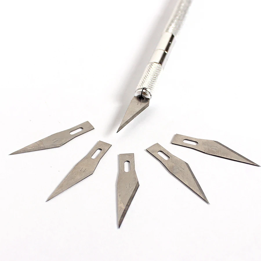 

6 Blade Carve Knife Extra Backup Tool Sculpture Razor Sharp woodcarve Hobby Engrave Graver Cutter Craft Wood Cut Scorper Sculpte