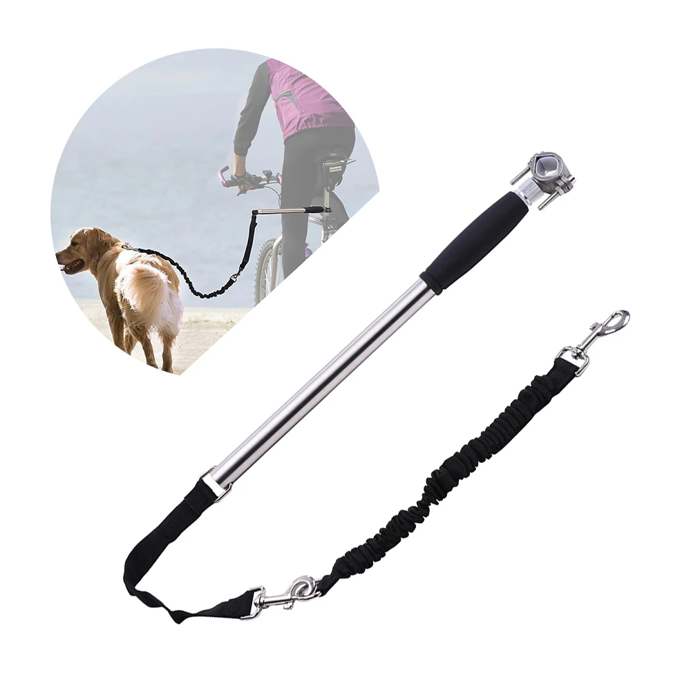 

Newest Hands Free Dog Bike Leash Exerciser Leash Attachment Distance Keeper Hands Dog Training Leash Steel for Outdoors
