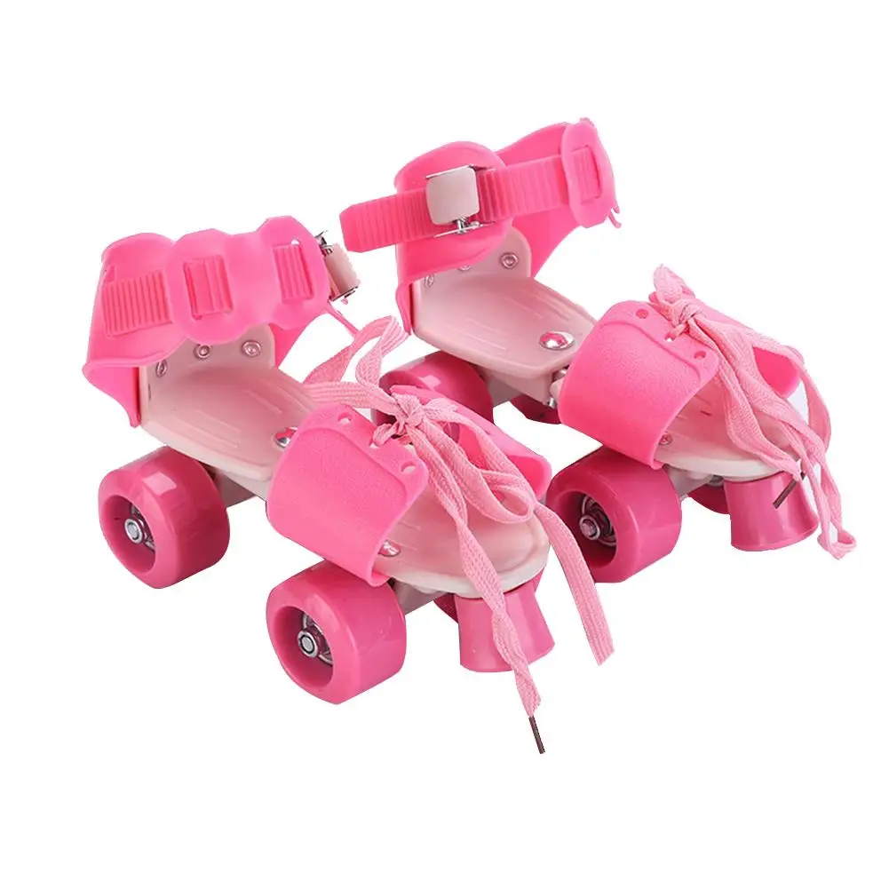 

New Adjustable Size Children Roller Skates Double Row 4 Wheels Skating Shoes Sliding Slalom Inline Skates Kids Gifts
