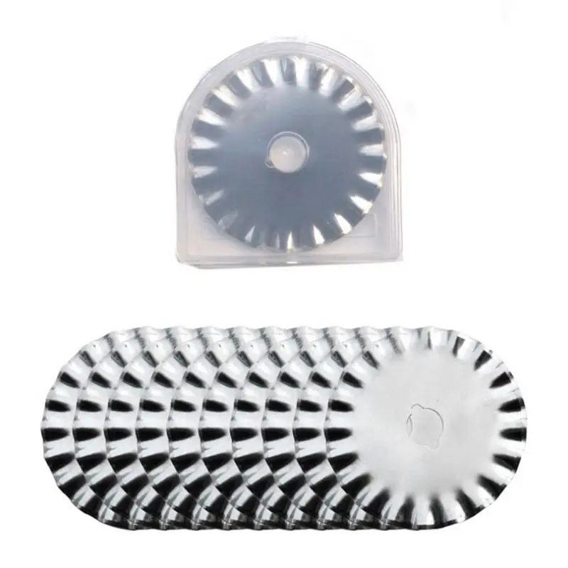 10 PCS 45mm الروتاري القاطع خليط الحرف الأسطوانة شفرات ل قماش من الألياف علبة من الجلد/الورق الانتهازي DIY المنزل أدوات خياطة