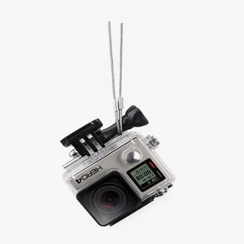 

for Gopro Hero 7 6 5/4/3+for Xiaoyi Sport Camera 20CM Anti-lost Protective Strap Stainless Steel Strap Action Camera Accessories