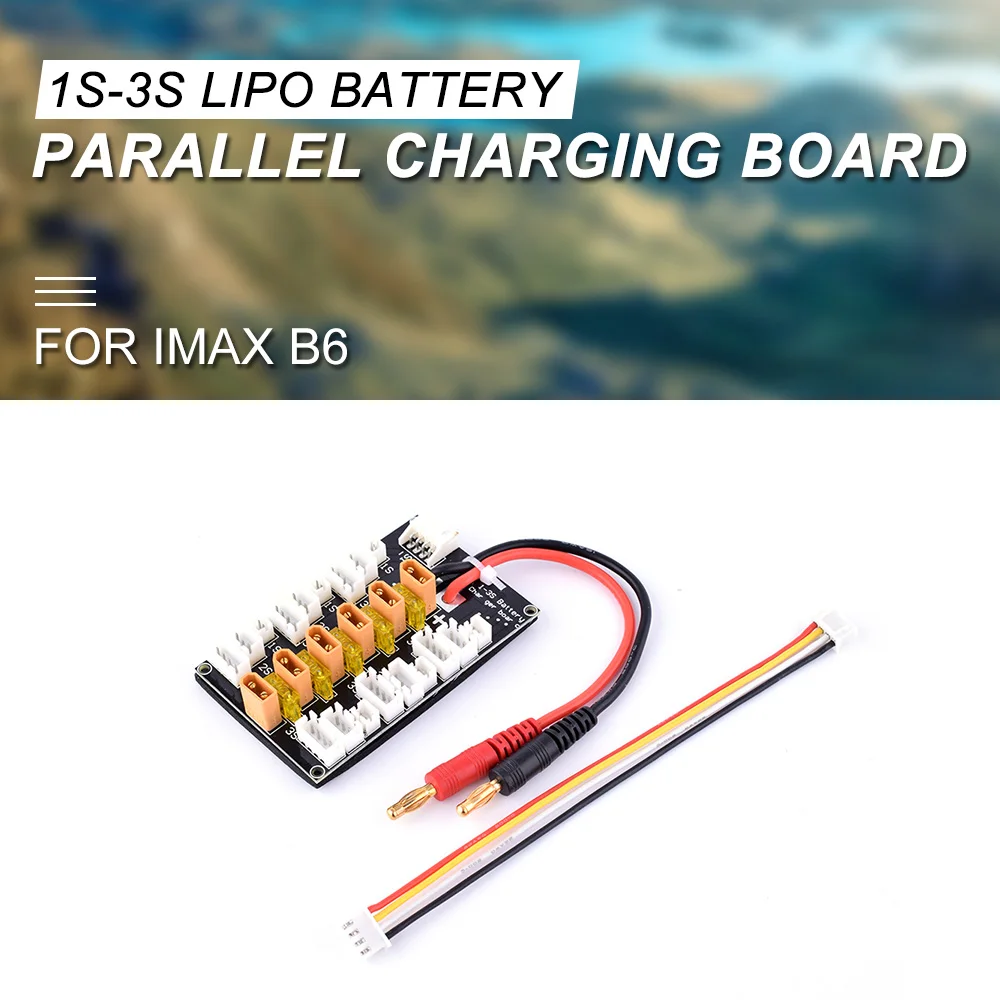 

1S-3S 20A 6pcs XT30 Plug Lipo Battery Parallel Charging Board for RC IMAX B6 Charger Car Drone Balance Charger Part