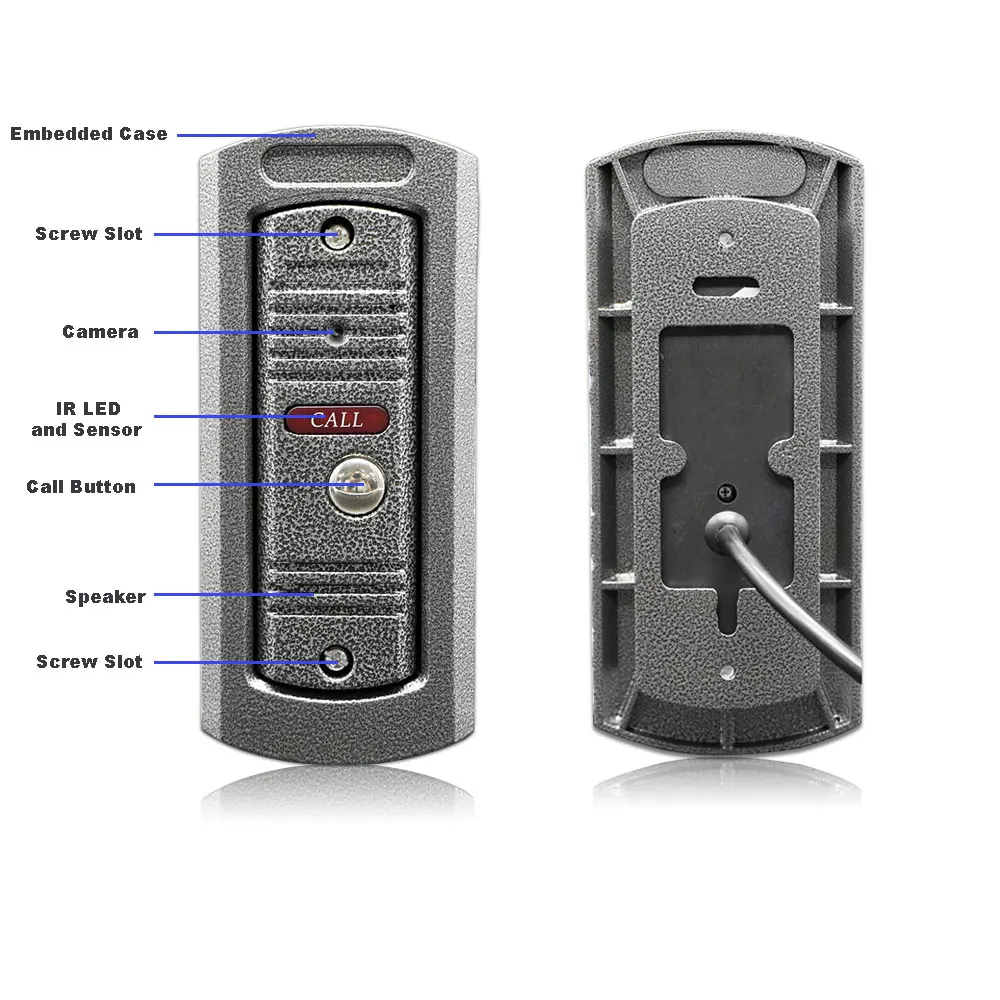  7 Inch Wireless WiFi Smart IP Video Door Phone Intercom System HD AHD 720P 1200TVL Wired Doorbell C - 4000160320530